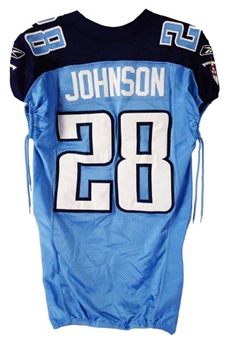 2011 Chris Johnson Game Used Jersey Special 10th Anniversary of 9/11 (NFL LOA)
